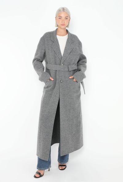 Céline Pre-Fall 2018 Belted Wool Coat - 1 Céline Pre-Fall 2018 Belted Wool Coat - 1