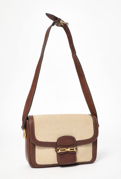 Céline '70s Canvas & Leather Crécy Bag - 2 Céline '70s Canvas & Leather Crécy Bag - 2