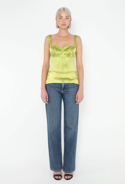 Dolce & Gabbana Charmeuse Peplum Corset Top - 2 Dolce & Gabbana Charmeuse Peplum Corset Top - 2