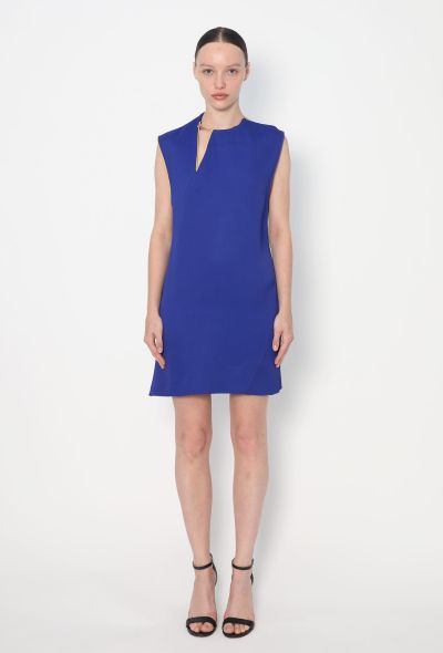Céline 2014 Metallic Collar Shift Dress - 1 Céline 2014 Metallic Collar Shift Dress - 1
