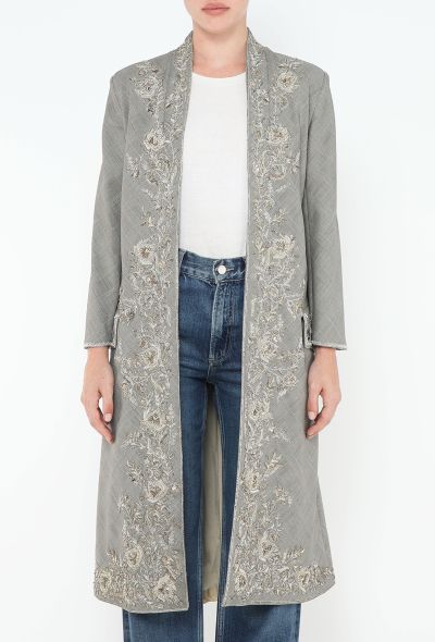 Alexander McQueen RARE 2003 Embroidered Prince of Wales Coat - 1 Alexander McQueen RARE 2003 Embroidered Prince of Wales Coat - 1