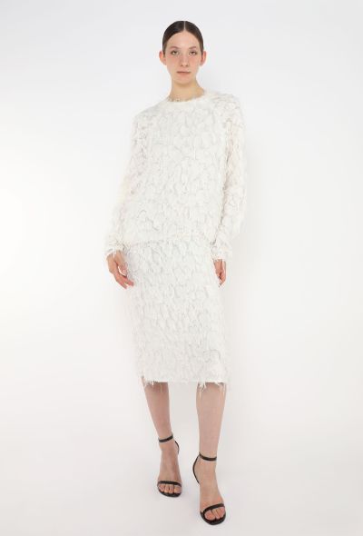 Chloé F/W 2014 Silk Feather Dress - 1 Chloé F/W 2014 Silk Feather Dress - 1