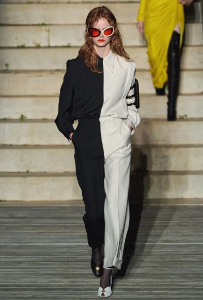 Gucci Resort 2023 Bicolor mid-rise Twill Trousers - 2