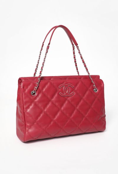 Chanel Double Stitch Hamptons Shopping Tote Bag - 2 Chanel Double Stitch Hamptons Shopping Tote Bag - 2