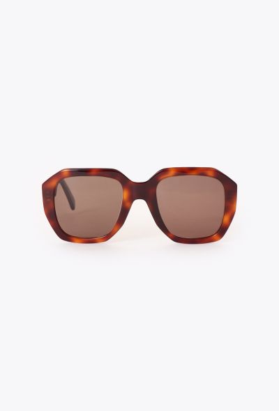 Céline Sculpted Tortoiseshell Sunglasses - 1