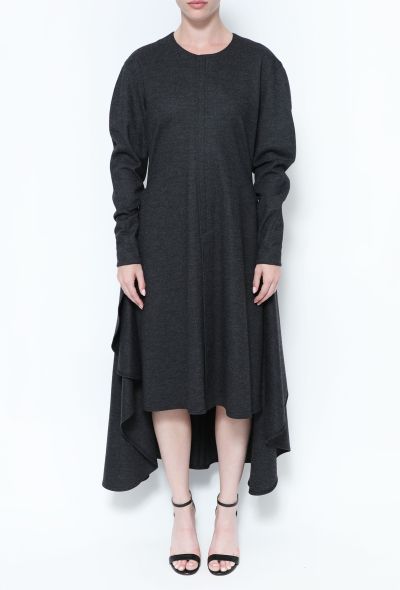                             Wool Jersey Slit Dress - 2