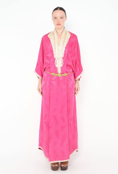 World Treasures Authentic Belted Jacquard Kaftan - 1