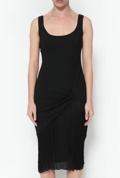 Dior S/S 1999 Ruched Crêpe Dress - 1