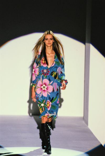 Gucci Iconic S/S 1999 Ruffled Floral Dress - 2