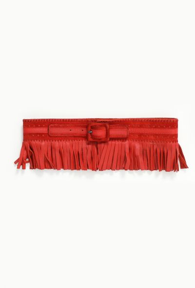 Saint Laurent Vintage Fringe Belt - 1