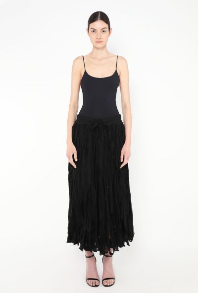 Yohji Yamamoto Distressed Fringe Skirt - 2 Yohji Yamamoto Distressed Fringe Skirt - 2