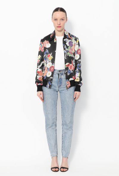 Saint Laurent 2016 Floral Print Bomber Jacket - 1