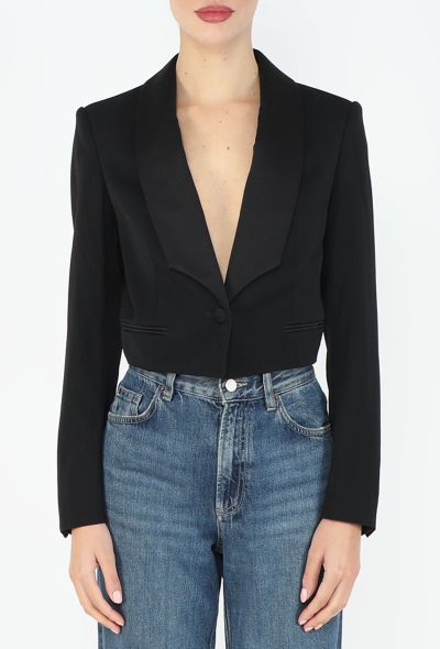Saint Laurent S/S 2006 Bolero Smoking Blazer - 1