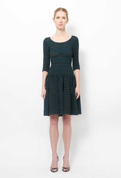 Alaïa Green Stretch Dress - 1
