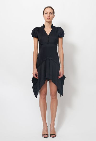                                         Black Silk Dress-2