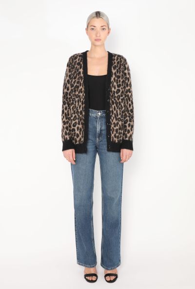 Céline 2021 Leopard Mohair Cardigan - 2 Céline 2021 Leopard Mohair Cardigan - 2