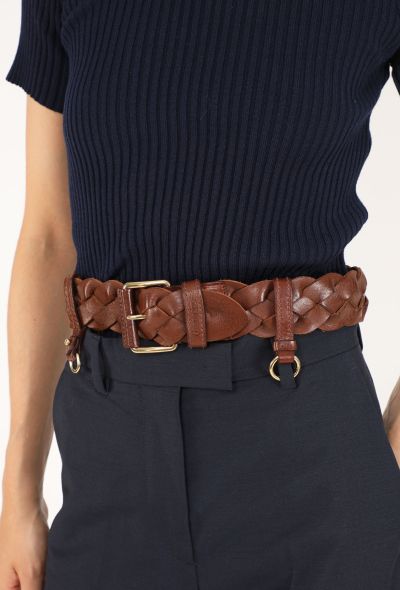 Miu Miu Braided Utility Leather Belt, S/S 2026 - 1