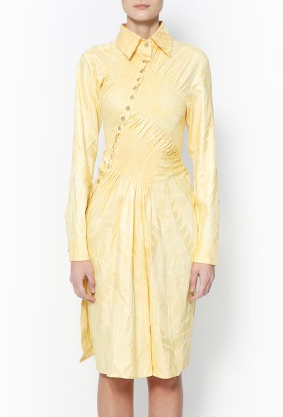                             Super Yaya 2023 Ruched Cotton Dress - 1
