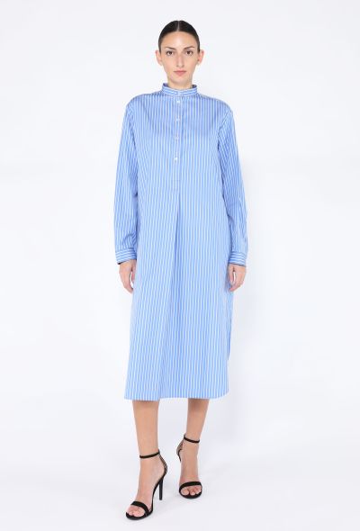 The Row Karl Striped Cotton Shirtdress - 1
