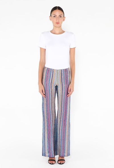 Missoni Sequin Palazzo Knit Pants - 2