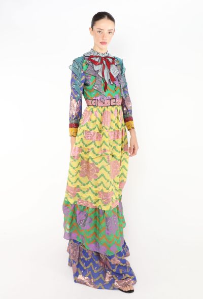 Gucci COLLECTOR S/S 2016 Trompe L'œil Brocade Gown - 1