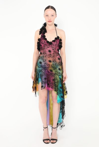 Christian Lacroix Couture 2005 Asymmetrical Lace Overlay Dress - 1 Christian Lacroix Couture 2005 Asymmetrical Lace Overlay Dress - 1