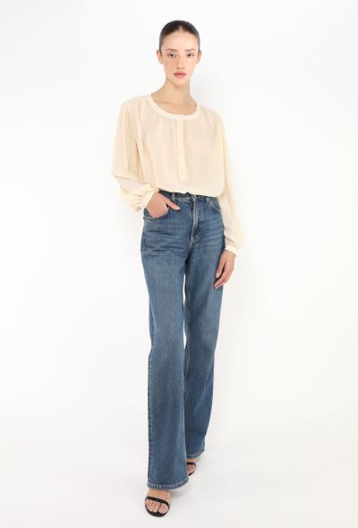 Céline 2024 Silk Georgette Blouse - 2