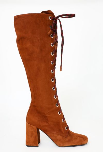                             Palissandro Suede Lace-Up Boots - 1