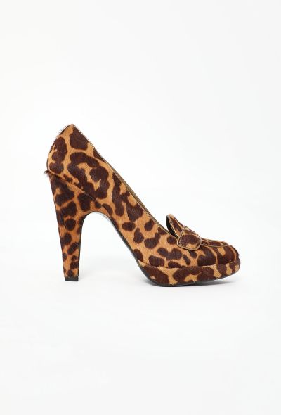 Prada Vintage Leopard Pony Hair Pumps - 1 Prada Vintage Leopard Pony Hair Pumps - 1