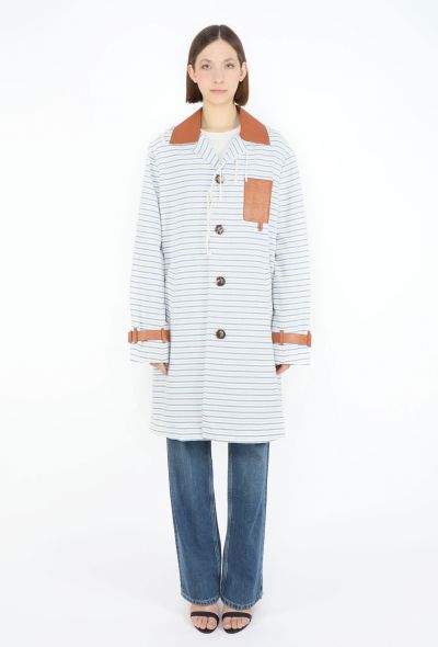 Loewe Striped Canvas Emblem Coat - 1