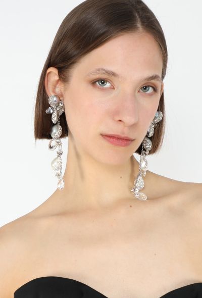 Daniel Swarovski 'Constella' Clip Earrings, 1990s - 1
