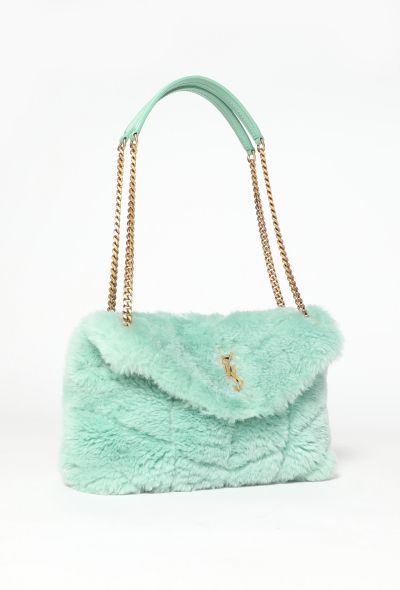 Saint Laurent 2021 Shearling Loulou Puffer Bag - 2 Saint Laurent 2021 Shearling Loulou Puffer Bag - 2