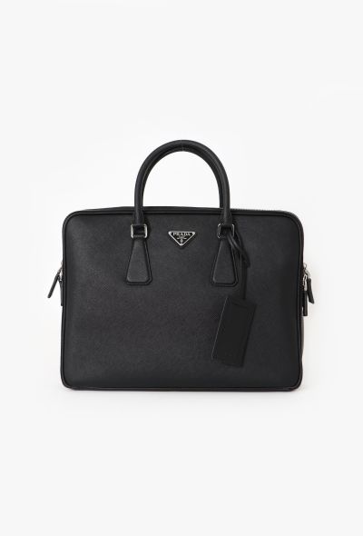 Prada Black Saffiano Briefcase - 1 Prada Black Saffiano Briefcase - 1