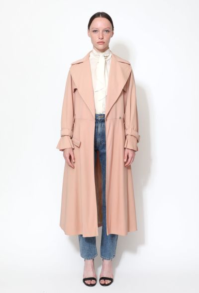 Exquisite Vintage Ted Lapidus ‘70s Twill Belted Trench Coat - 2