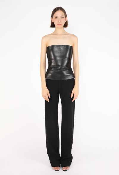 Saint Laurent Strapless Leather Bustier, S/S 2001 - 2