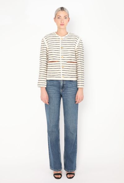 Céline 2023 Tweed Marinière Jacket - 2 Céline 2023 Tweed Marinière Jacket - 2