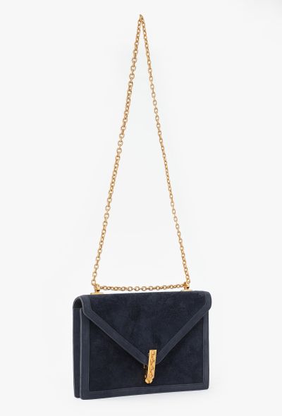 Hermès Rare '70s Bleu Marine Veau Doblis Alcazar Bag - 2