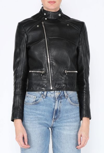 Balenciaga Leather Biker Jacket - 2