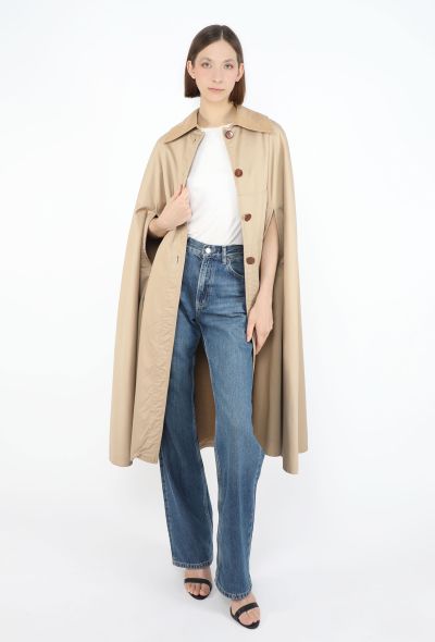 Céline '70s Gabardine Calèche Cape - 1