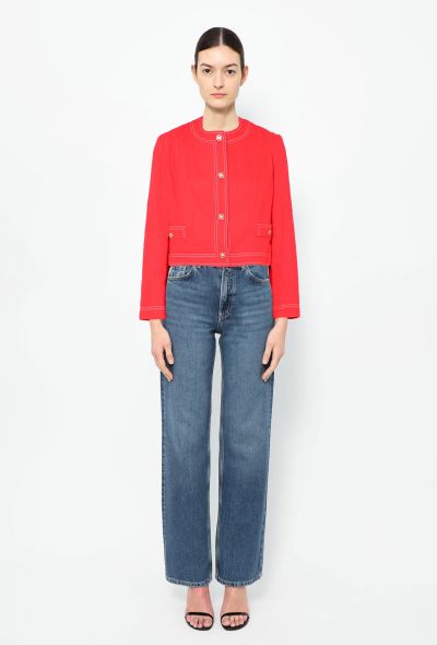 Céline Vintage Denim Triomphe Jacket - 2 Céline Vintage Denim Triomphe Jacket - 2