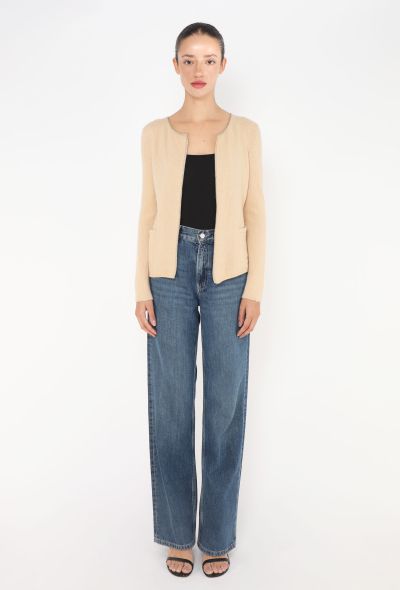 Chanel Cashmere Lamé Trim cardigan - 2