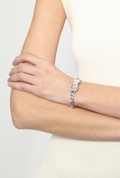 Hermès Silver Boucle Sellier Bracelet - 2