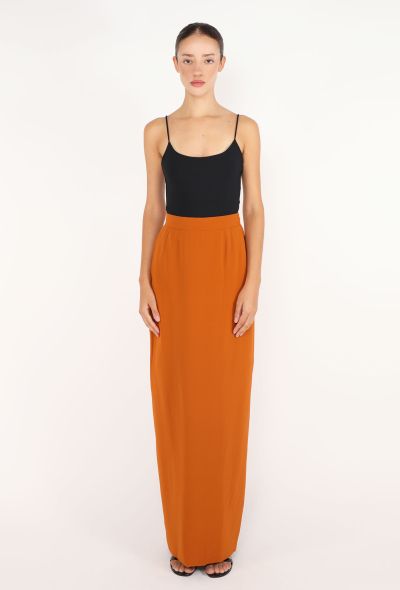 Leocoanet Hemant Silk Column Skirt, 1980s - 1