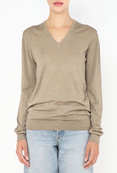Prada Knit V-Neck Pullover - 2