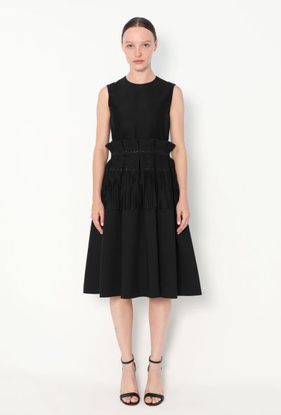 Noir Kei Ninomiya S/S 2016 Fringe Peplum Dress - 1 Noir Kei Ninomiya S/S 2016 Fringe Peplum Dress - 1