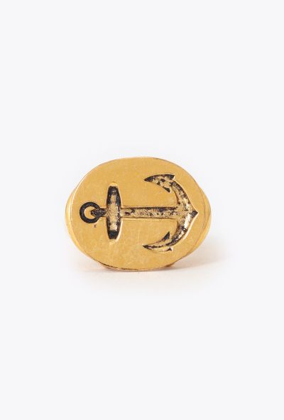 Balenciaga 2007 Anchor Signet Ring - 2