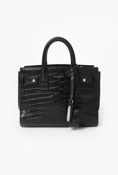 Saint Laurent Crocodile Embossed Nano Sac de Jour - 1 Saint Laurent Crocodile Embossed Nano Sac de Jour - 1