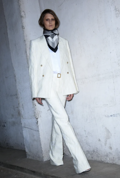                                         Resort 2013 Geometric Silk Scarf-2