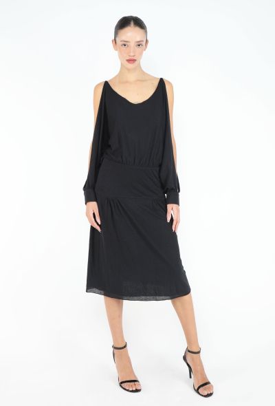 Balenciaga Rare S/S 2000 Layered Batwing Dress - 1