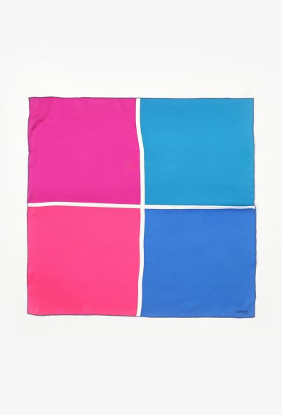 Hermès Colorblock 'Quadri' 65cm Silk Carré - 1 Hermès Colorblock 'Quadri' 65cm Silk Carré - 1
